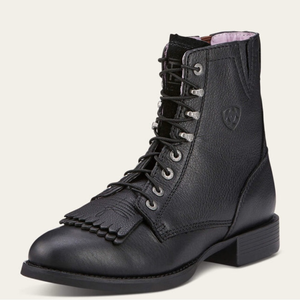 Ariat Heritage Lacer II Boot in Black Deertan.
